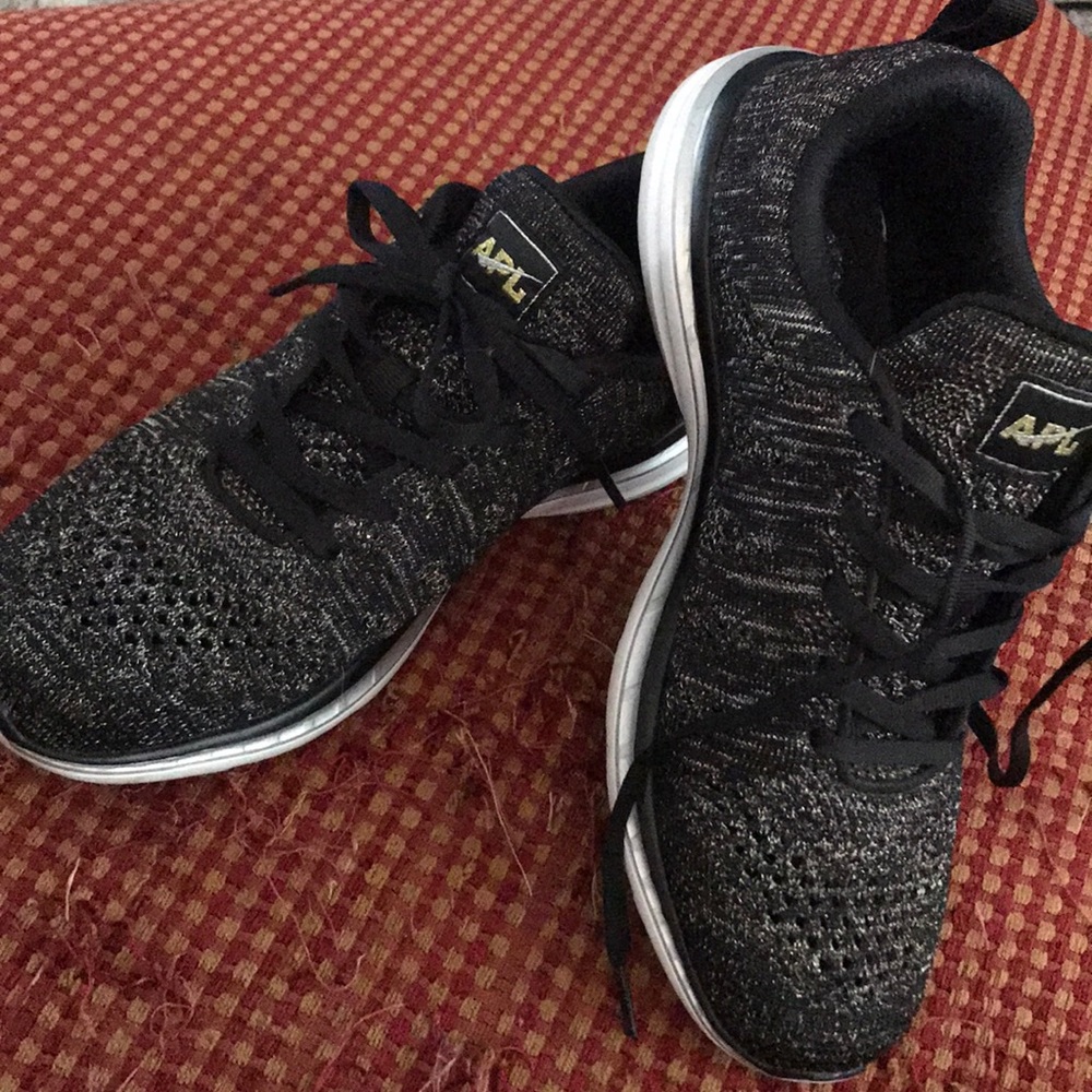 APL metallic black sneakers